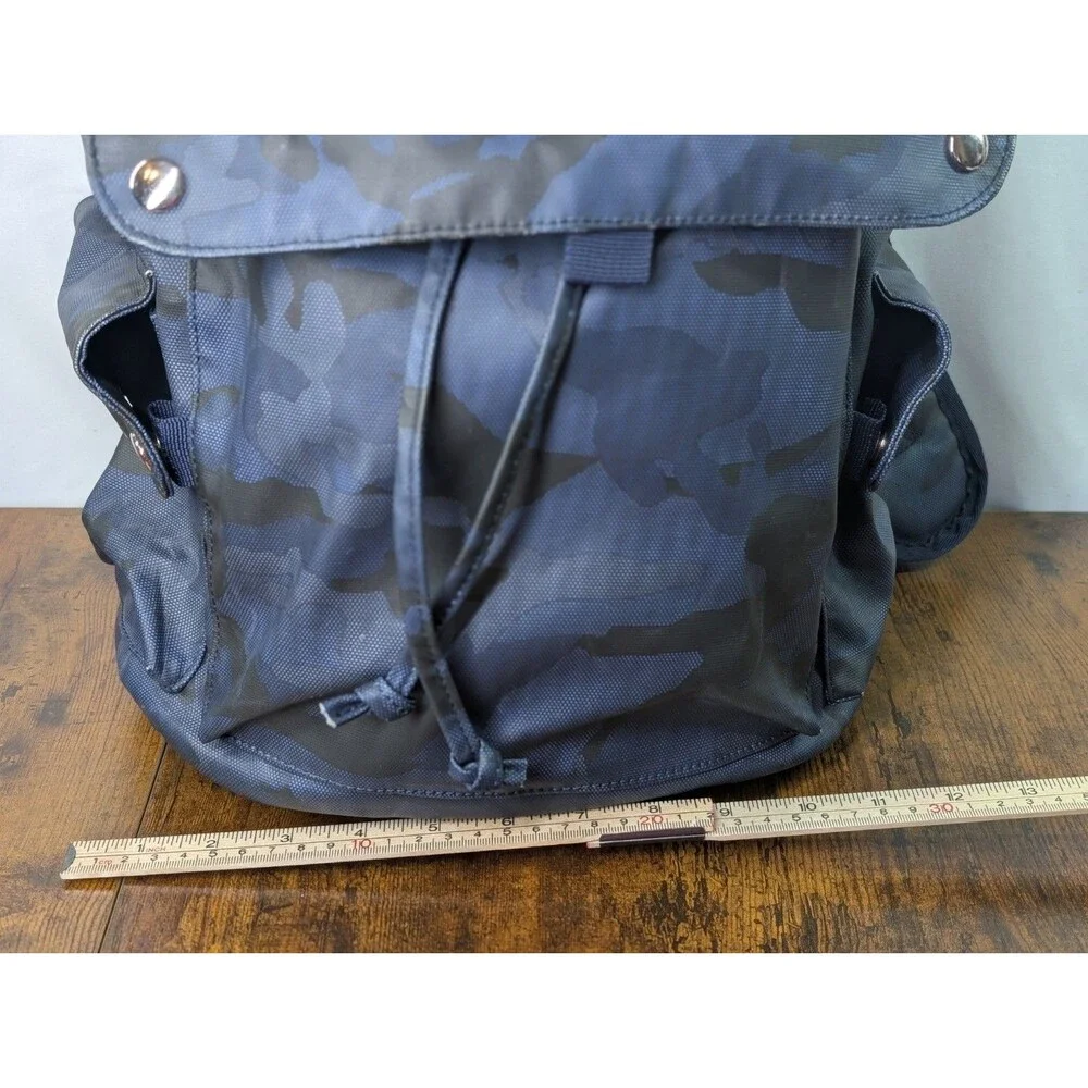 Duchamp London Laptop Backpack Rucksack Blue/Gray Camouflage
